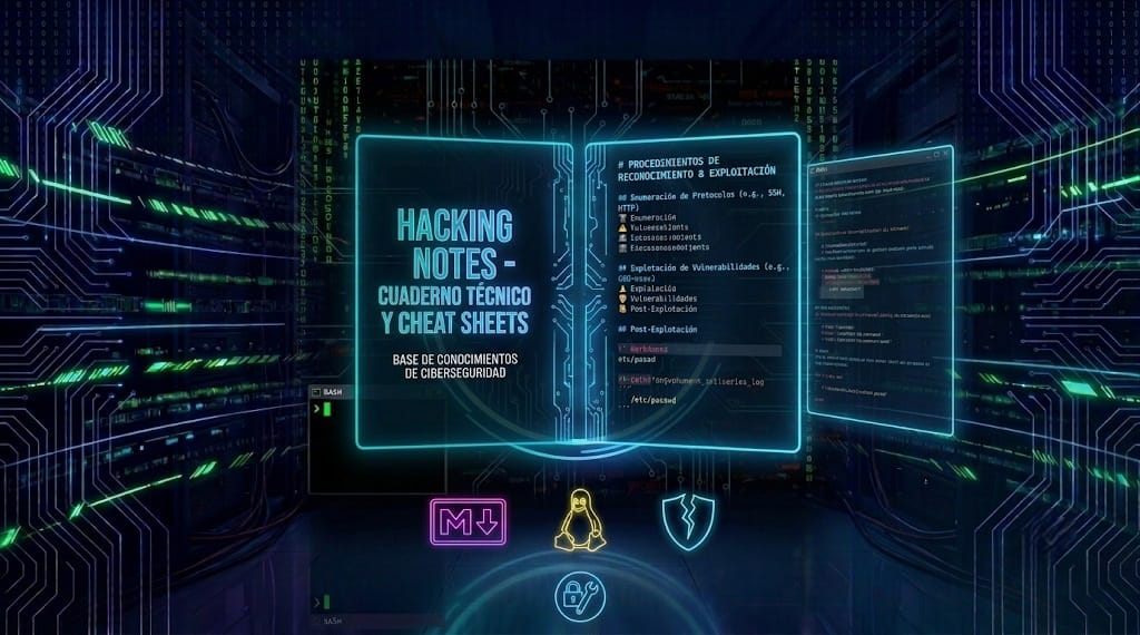 Proyecto: Hacking Notes - Cuaderno Técnico y Cheat Sheets